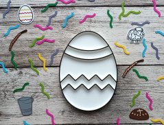 Vysypávací tácek - DVĚ VEJCE KRASLICE