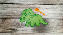 Vysypávací tácek - TRICERATOPS (2 velikosti)