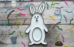 Vysypávací tácek - VELIKONOČNÍ ZAJÍČEK