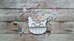 Vysypávací tácek - SLEPICE V OŠATCE