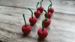 Drobné 3D doplňky - ovoce, čoko-ozdoby