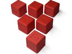 Obtiskovací kostičky - SADA - abeceda a 0-9