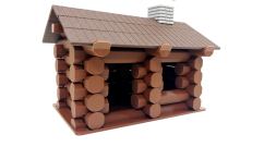 Skládací srub pro chytré hlavičky (43 dílů)