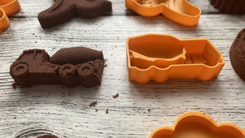 mini-bábovičky (různé druhy uvnitř) - Motiv bábovky: dino - dlouhokrk