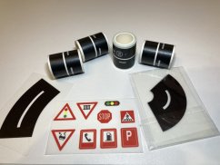 samolepící silnice a doplňky