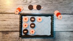 Skládací cukroví set (12 cukrátek + plech + peč.papír)