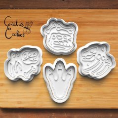 Vykrajovátka - DINOSAUŘI -FOSÍLIE FRAGMENTY