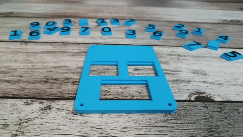 Pomůcka pro hru geocaching - cedulka Voda/Plyn