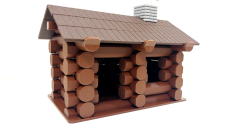 Skládací srub pro chytré hlavičky (43 dílů)