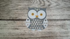 Pompomový tácek - sovička