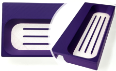 Podlouhlá misky s průsvitným dnem (k LED panelu)