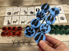 Stopy českých zvířat set (8 kusů + edukační kartičky)