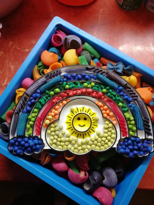 Vysypávací tácek - DUHA