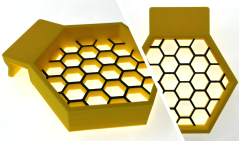 Misky HoneyComb bez dna (k LED panelu)