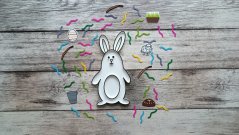 Vysypávací tácek - VELIKONOČNÍ ZAJÍČEK