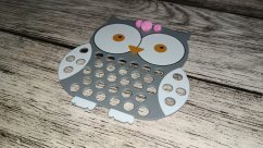 Pompomový tácek - sovička