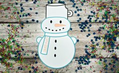 Vysypávací tácek - SNĚHULÁK