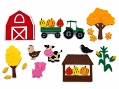 Podzim na farmě – sada pro modelínu