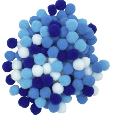 Pompomy - barevné bambulky (různé druhy)