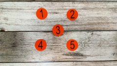 Hmatové pexeso - ČÍSLICE 1-5