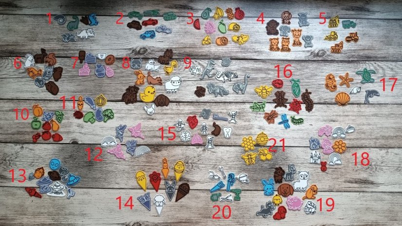Drobné doplňky (různé sady) - Motiv doplňků: Doplňky - set 16