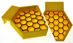 Misky HoneyComb s plným dnem (k LED panelu)