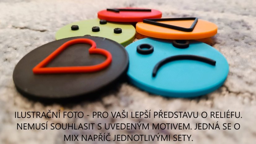Hmatové pexeso - BAREVNÉ OBRÁZKY