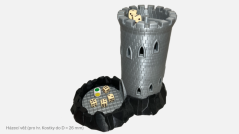 Házecí věž pro pokojné hry s kostkami XL