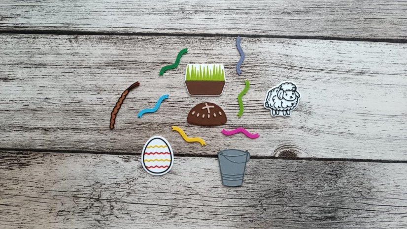 Drobné doplňky - VELIKONOCE (různé sady) - Motiv doplňků: Velikonoce - set 3