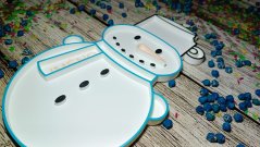 Vysypávací tácek - SNĚHULÁK